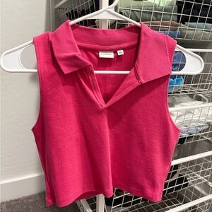 Aritzia Vibrant Pink Sleeveless Top